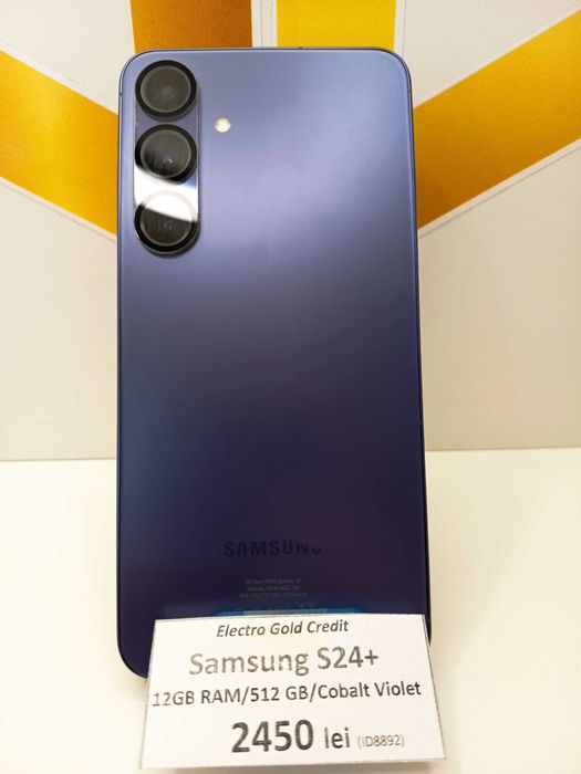 Samsung S24 Plus 5G 12GB RAM/512GB/Cobalt Violet/Produs ca NOU! ID8892
