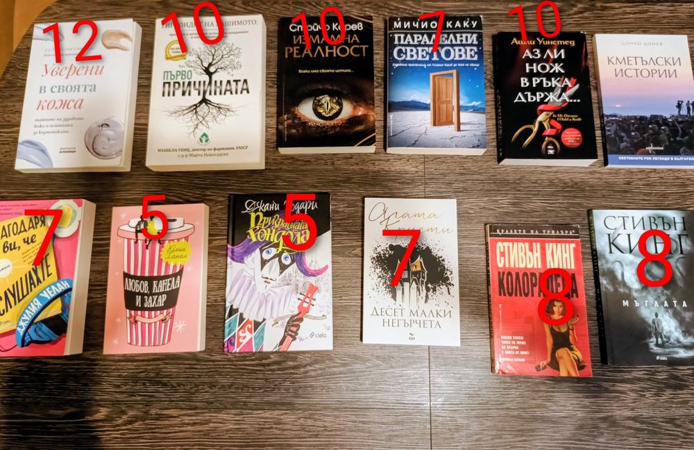 Продавам книги в много добро състояние