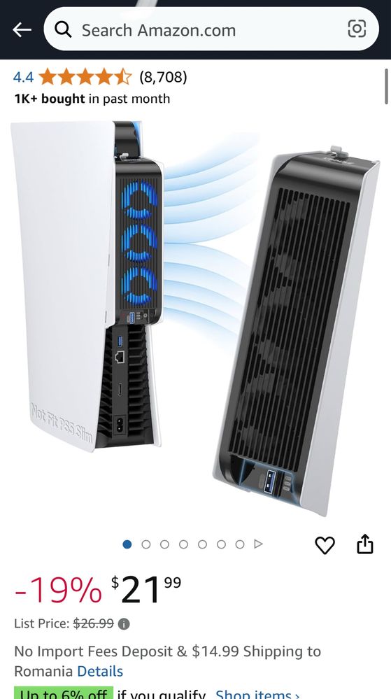 Cooler Playstation 5 PS5, USB (NOU)