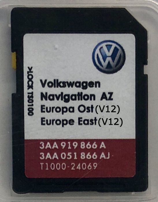 SD CARD GPS Navigatie VW RNS 315-RNS 310-RNS 510 Harti Europa 2024