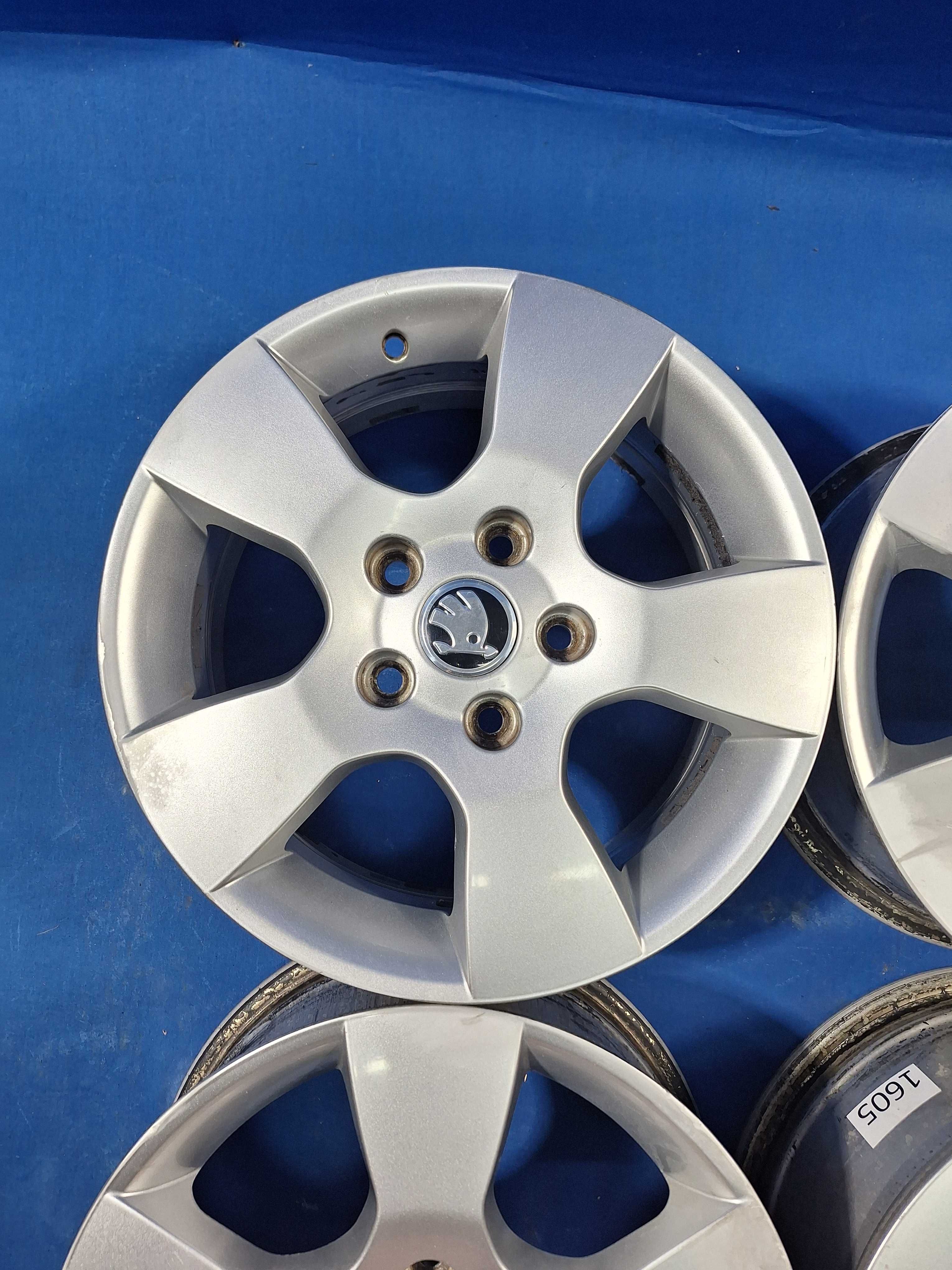 Jante Aliaj 5x112 15'' OEM Skoda Octavia Roometer Yeti 6.5J ET 50