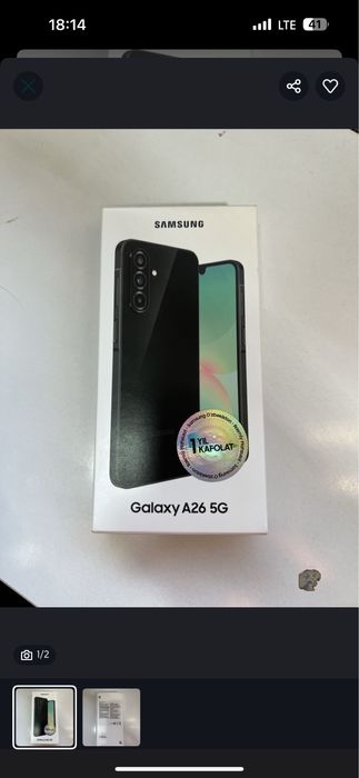 Samsung A26 6/128  garantiyasi bor