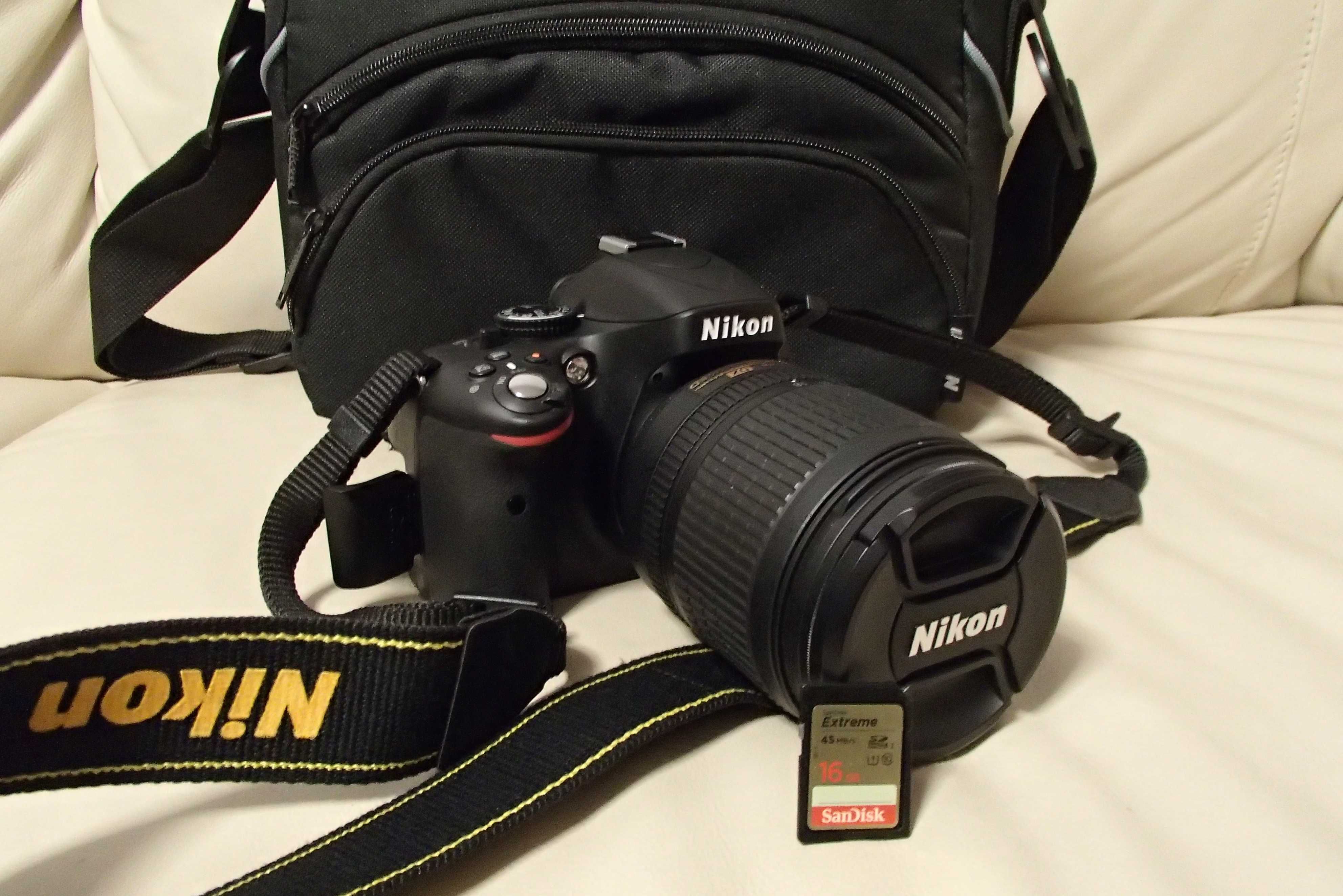 DSLR Nikon D5100 16.2MP, obiectiv 18-105mm f/3.5-5.6G ED VR AF-S DX