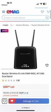 Router Wireless D-Link DWR-9602, AC1200, Dual-Band