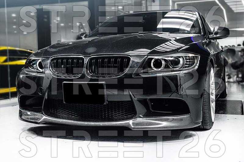 Grile Duble BMW Seria 3 E90 E91 LCI (2008-2011) M Design Negru Lucios