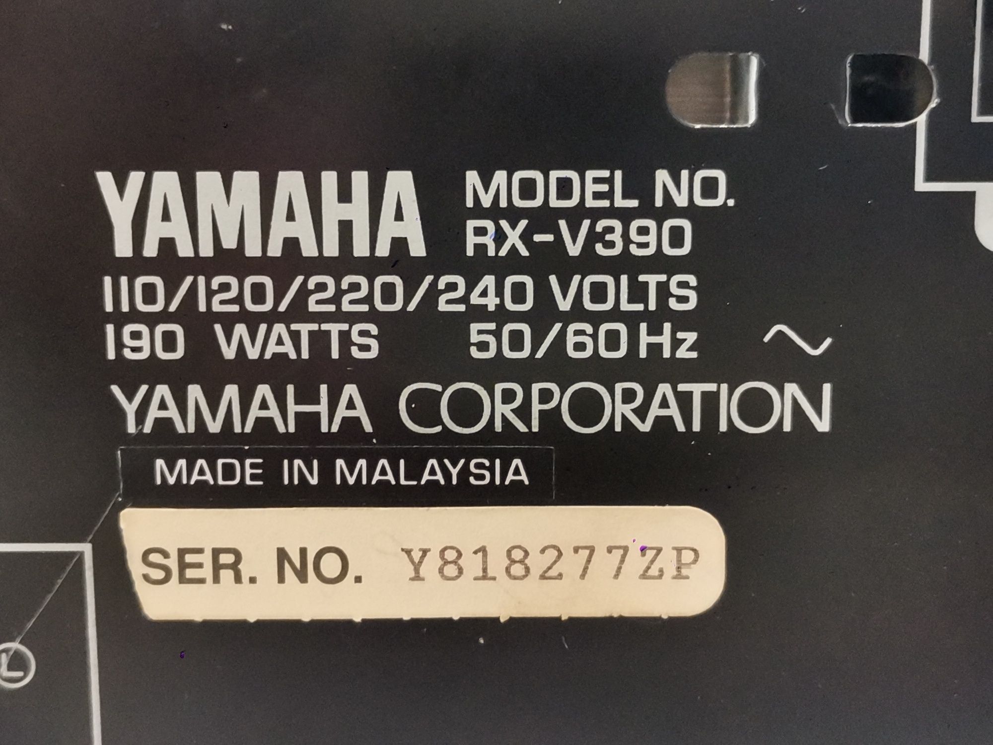 Ресивер, усилитель Yamaha RX-V390 5.1