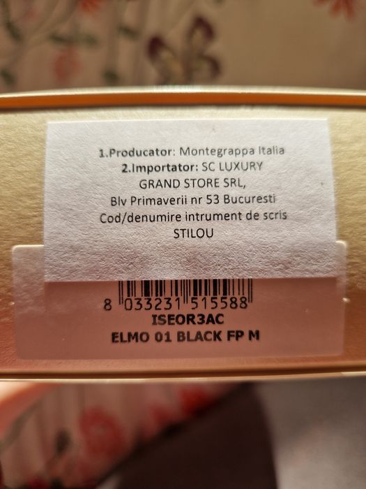Stilou Montegrappa Elmo01 Black FP M