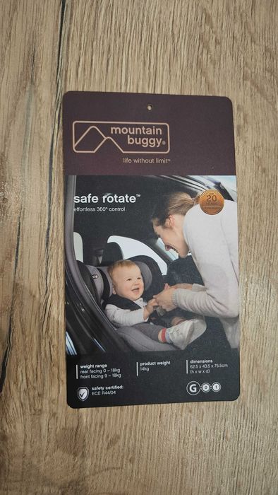 Детско столче за кола Safe Rotate i-Size с IsoFix база Mountain Buggy