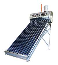 Panou solar nepresurizat Fornello, rezervor inox 82 litri, 10 tuburi