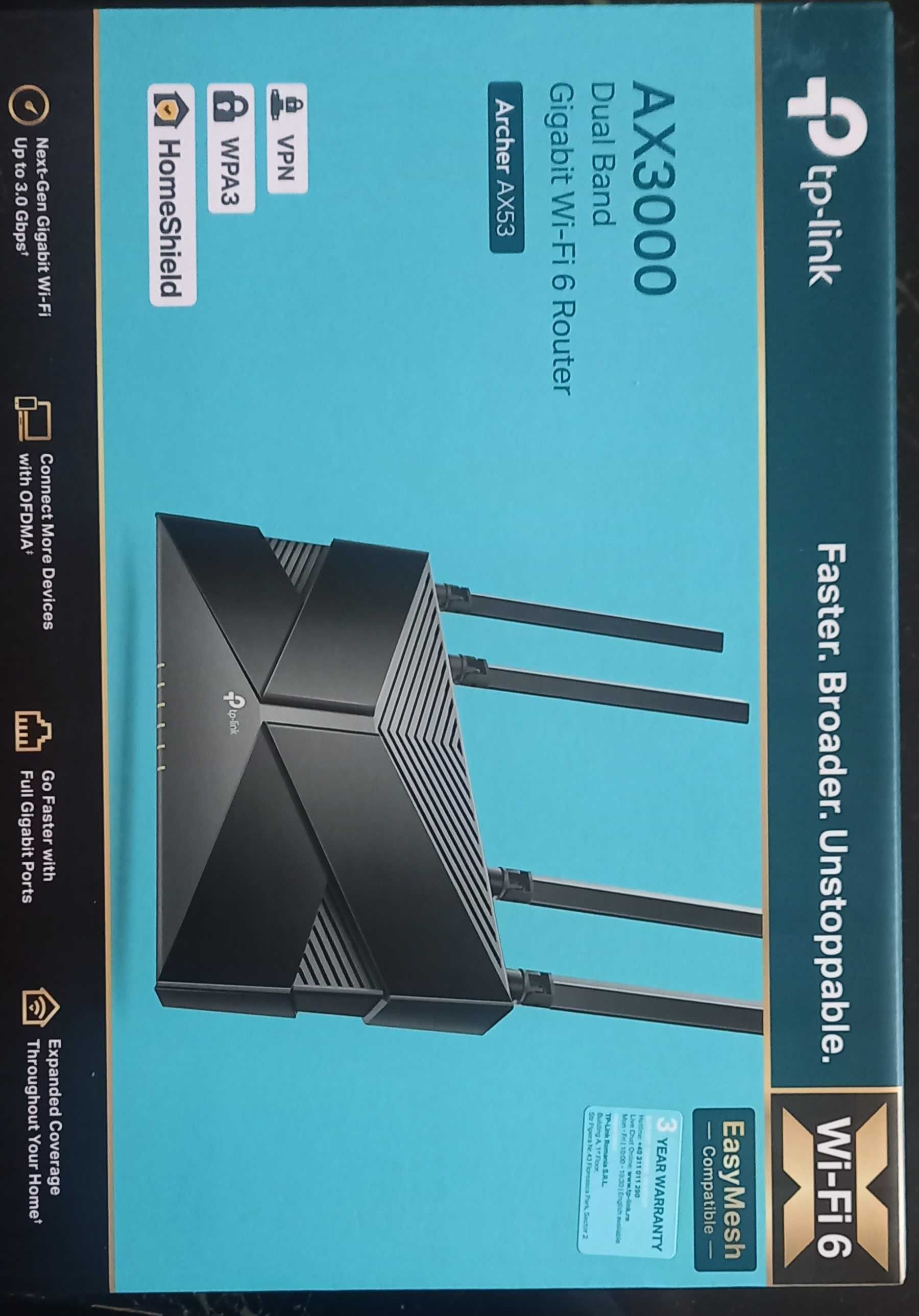 Рутер TP link Archar AH53/AX3000 с гаранция