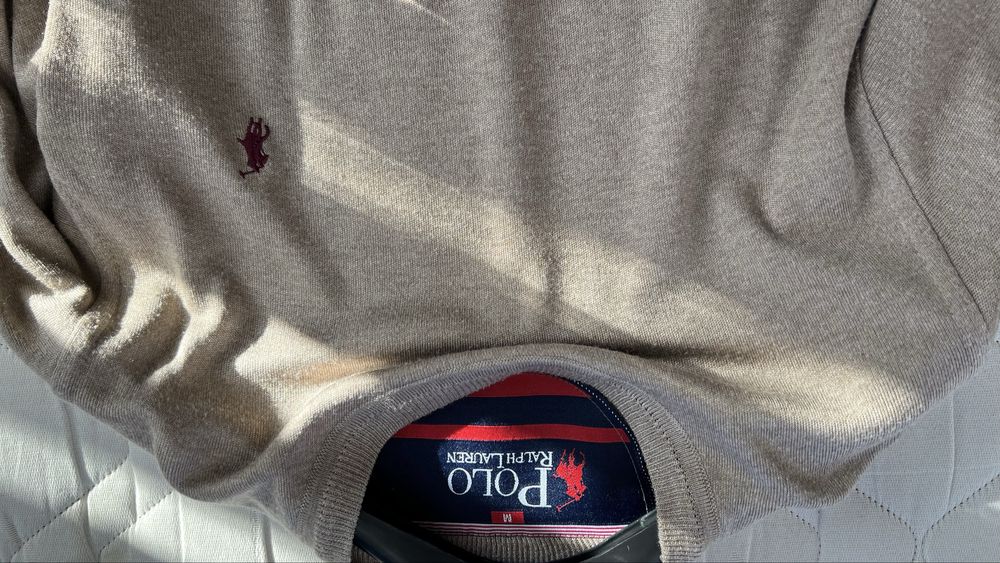 Мъжки вълнен пуловен на Polo Ralph Lauren. Премиум качество,  размер М