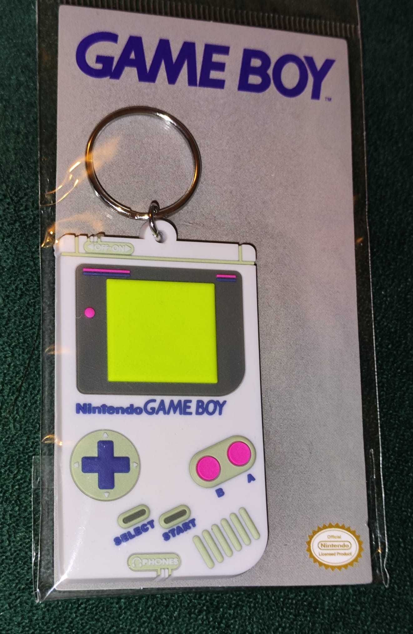 Nintendo Gameboy - Breloc din Cauciuc / Tip guma - Nou Sigilat