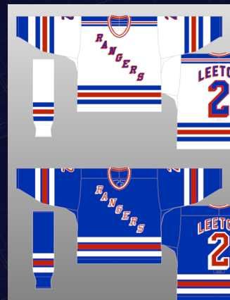 Оригинален екип на New York Rangers - Aslund - 1990г.