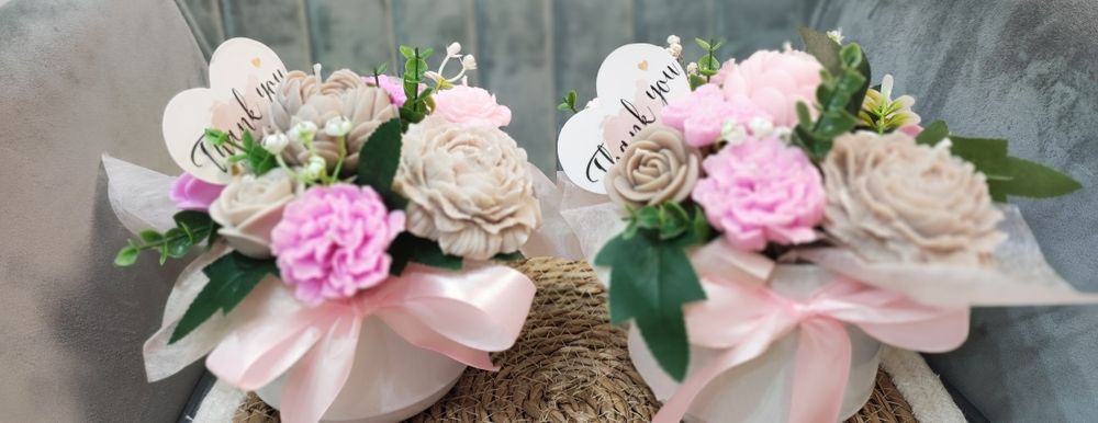 Соеви свещи - букет