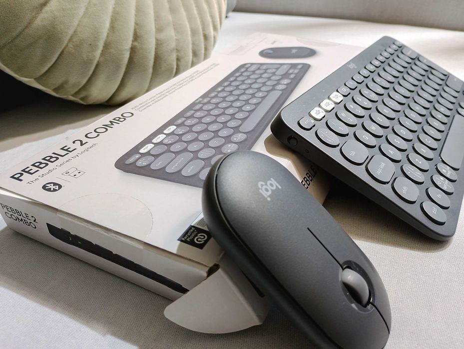 Безжичен Комплект LOGITECH PEBBLE 2 COMBO Graphite