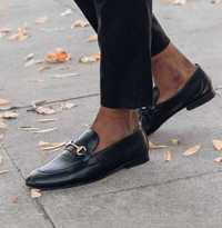 Pantofi loafers 43 bit Walk London NOU piele naturala moale