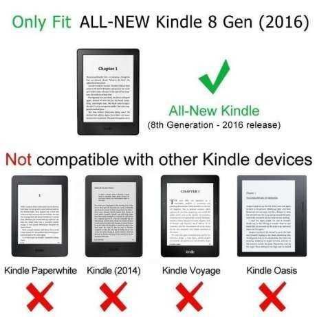 Husa Smart Amazon All-New Kindle 6'' 8th Gen 2016 + folie + stylus