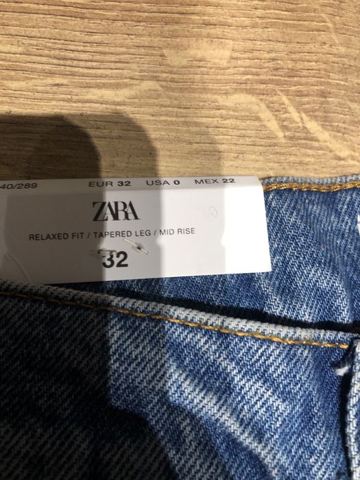 Zara дънки с етикет