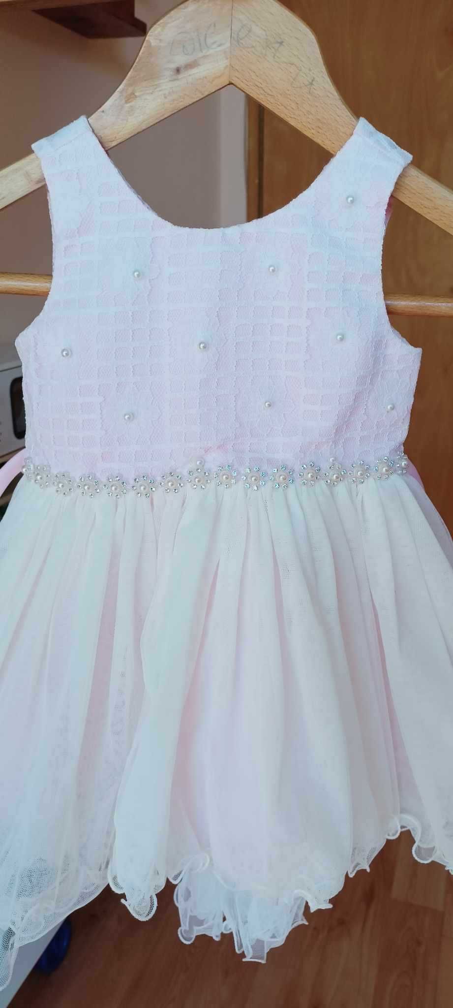 Бебешка шаферска / официална рокля 86-92 см
