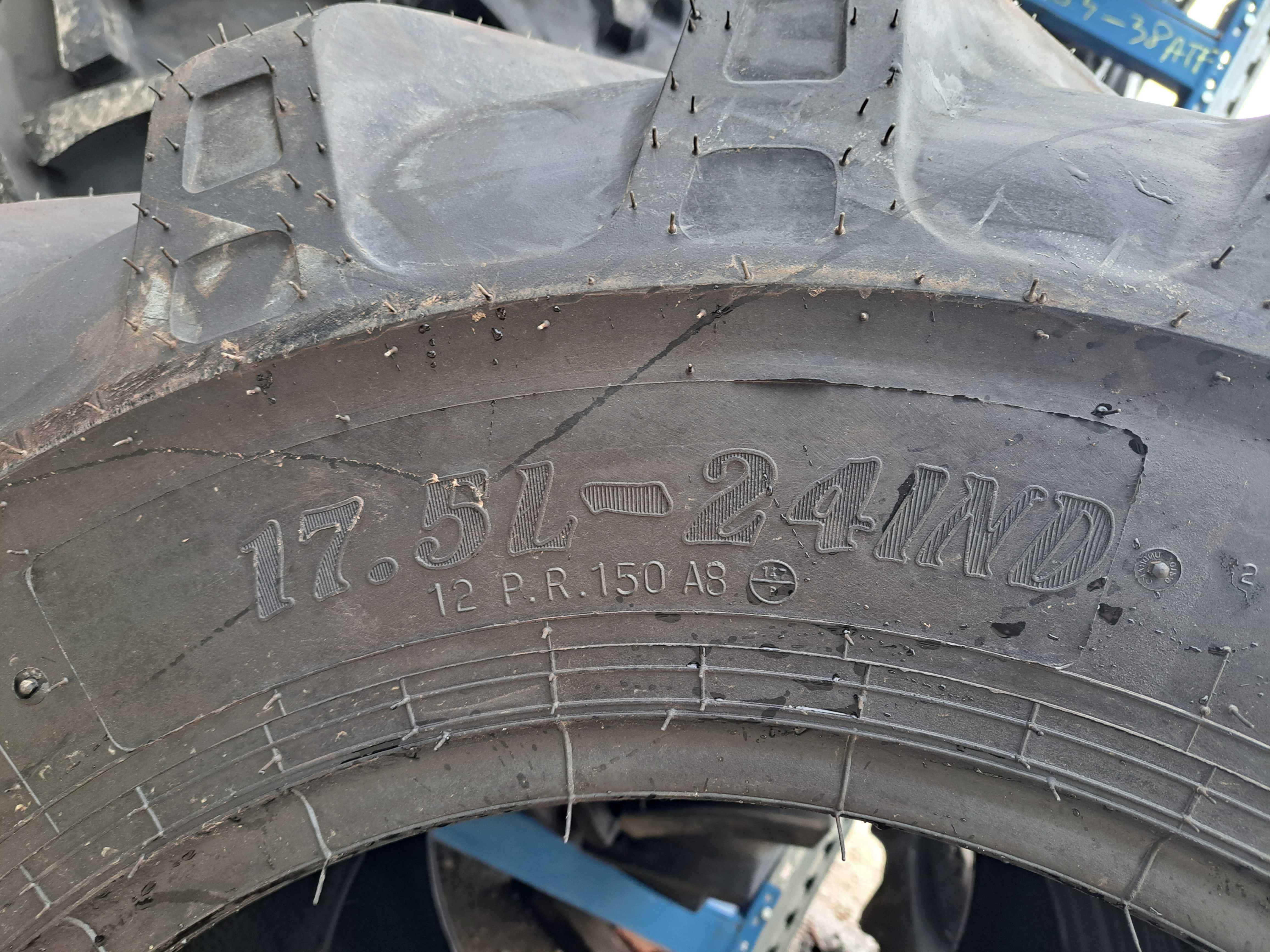 Anvelope noi 17.5L-24 ALLIANCE cu 12 pliuri cauciucuri pentru TRACTOR