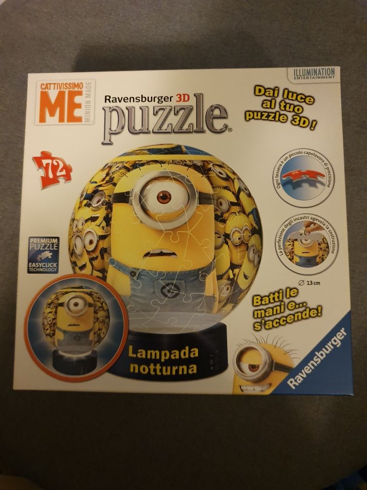 Set Minioni: lampa veghe puzzle, dvd si carte