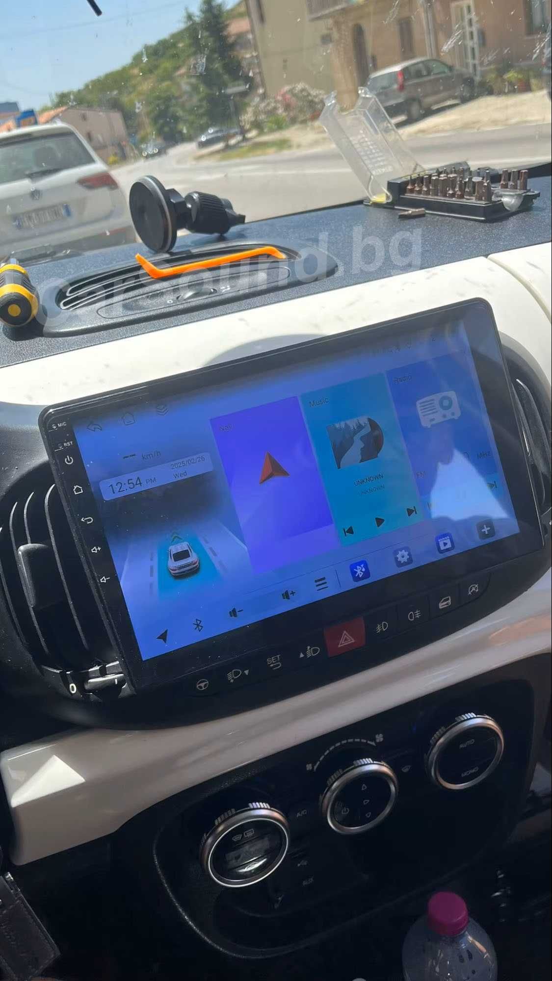 Fiat 500L - 10.1" Android Мултимедия Фиат 500Л Навигация Андроид