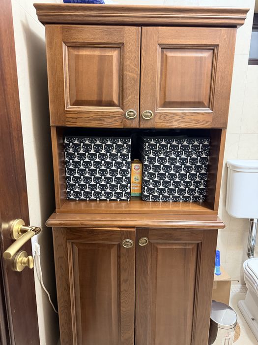 Masca clasica masina spalat cu dulap pentru depozitare