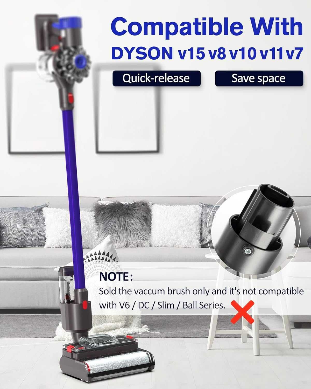 Перяща глава за Dyson V7 V8 V10 V11 V15- пълен комплект