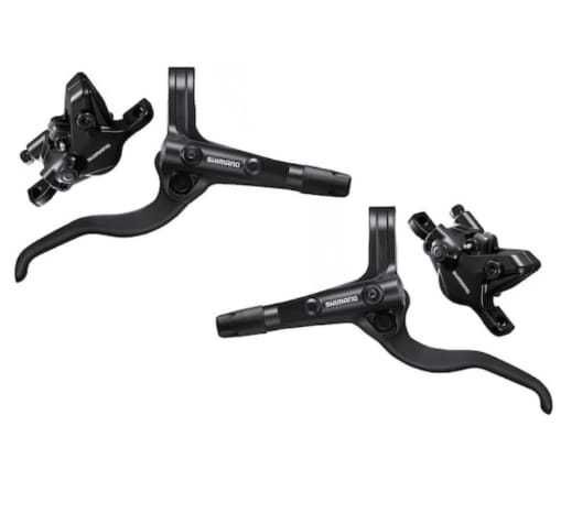 Set frâne Shimano MT400 – 2 pistoane – stare foarte bune