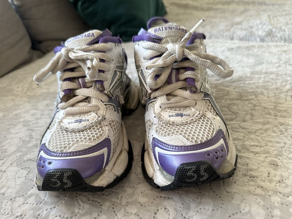 Balenciaga  Runner trainers in purple and silver