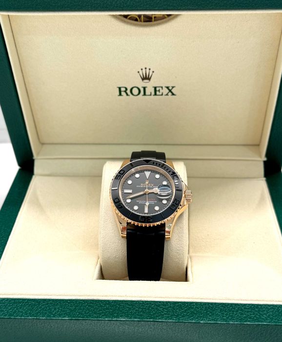 rolex yact-master 40mm роза / каучук