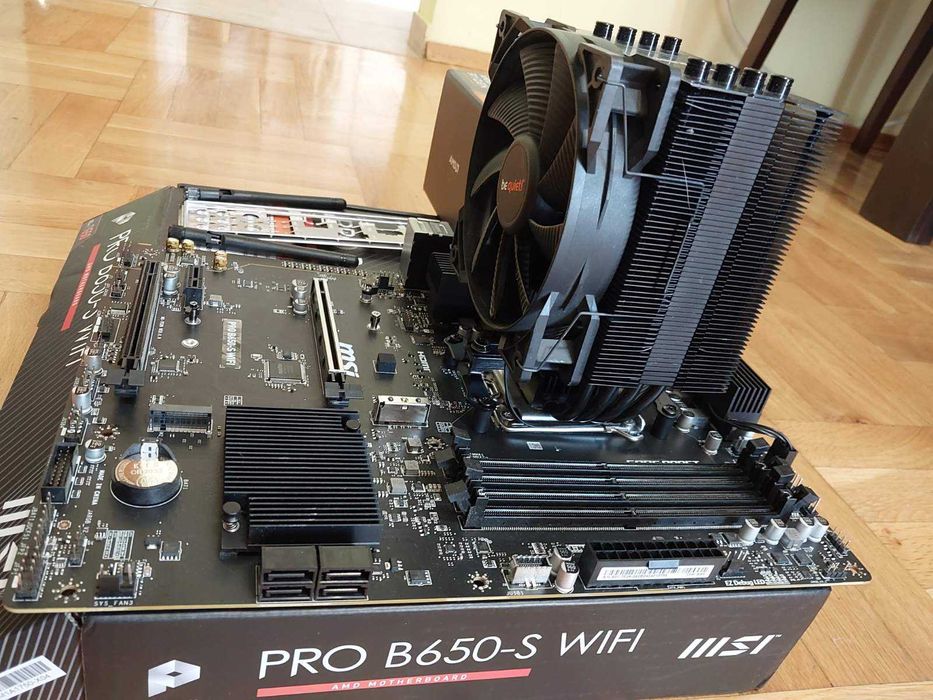 AMD Ryzen 5 7600X3D + MSI Pro B650-S Wi-Fi + BeQuiet Pure Rock 2 Black