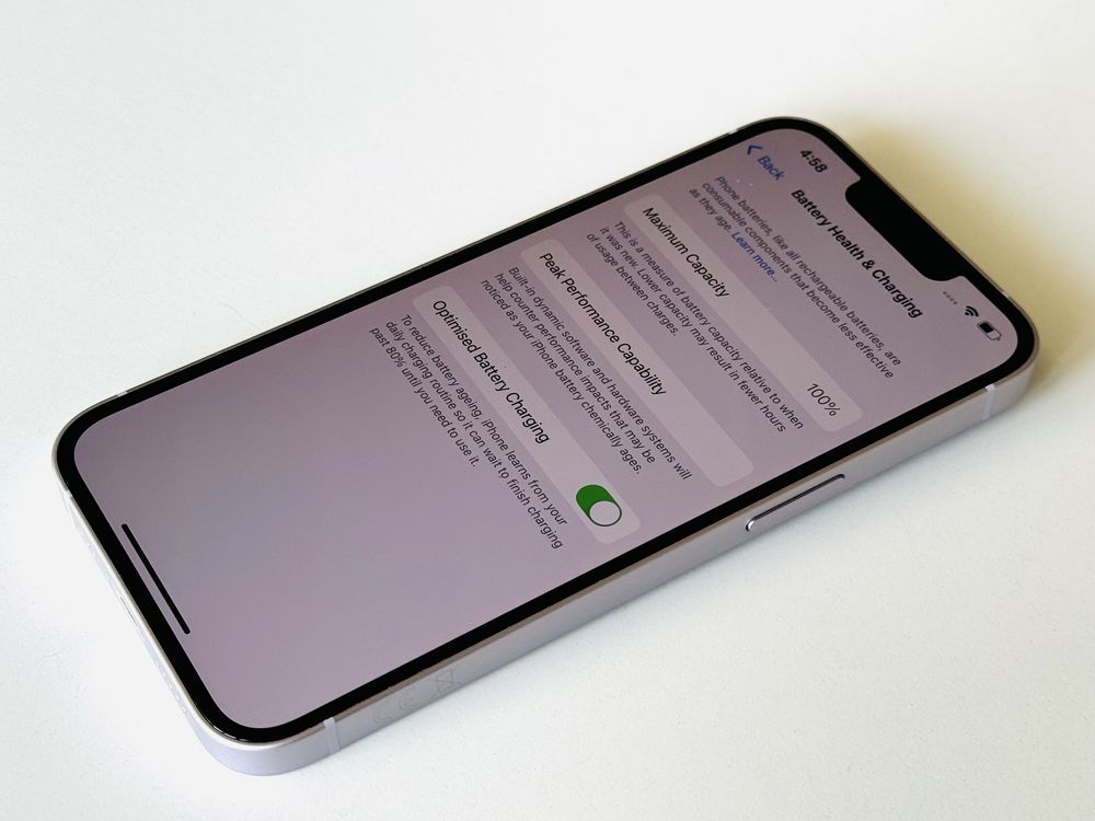НОВ! Iphone 14 128GB Purple 100% Батерия! Гаранция 6 месеца