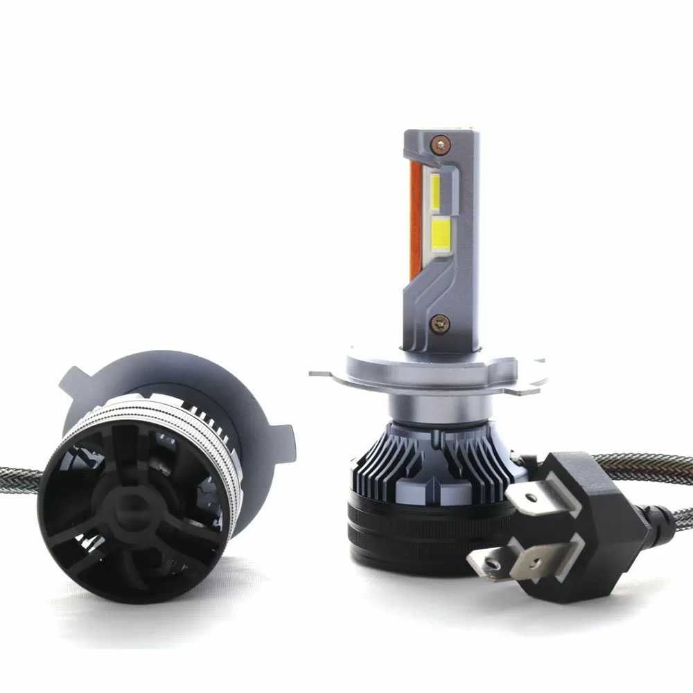 Н4 LED xenon крушки, 65W, Canbus 6000K, комплект, БЕЗПЛАТНА ДОСТАВКА
