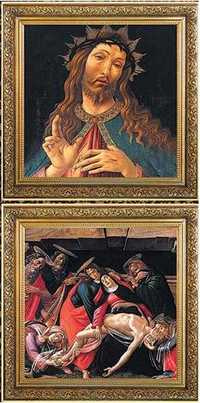 Rar 2 bucati lingou moneda argint pătrată colecție Icoana, Botticelli