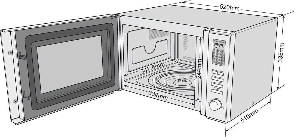 Микровълнова HANSEATIC 305230