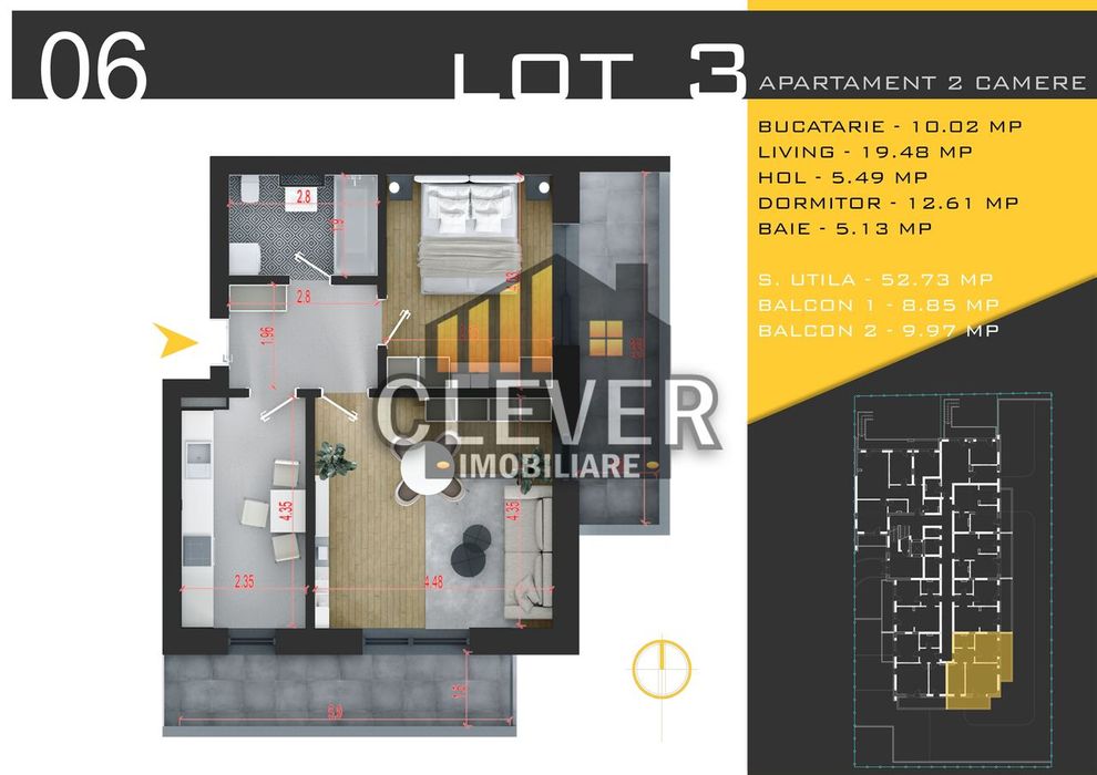 Apartament 2 camere Theodor Pallady Metrou Teclu Comision 0