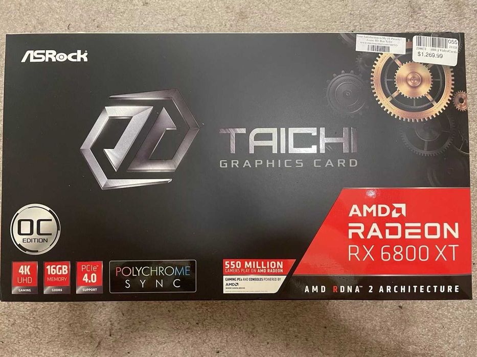 Видеокарта ASRock Radeon RX 6800 XT Taichi X OC 16GB GDDR6