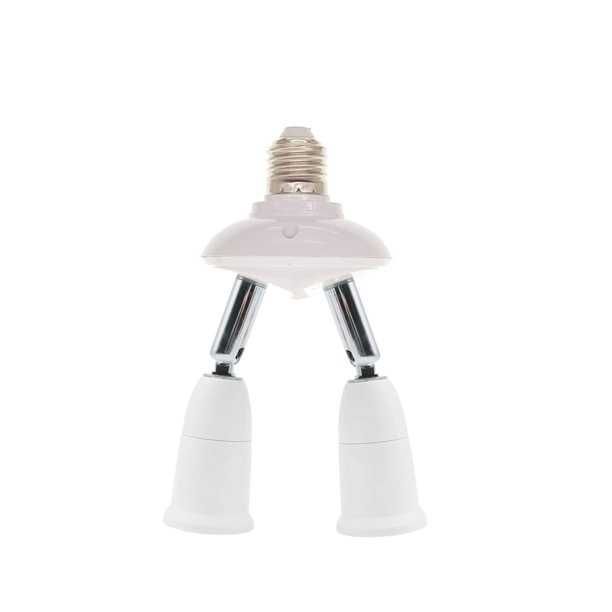 E27 splitter 1xE27 la 2xE27 - REGLABILE