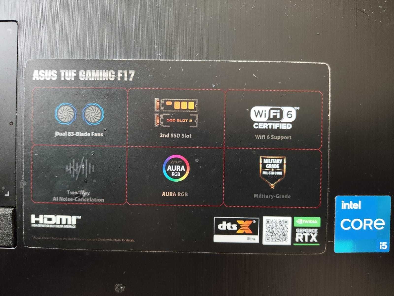 Продам Игровой Ноутбук ASUS TUF Gaming F17\RTX 3050