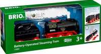 BRIO World Парен влак, работещ с батерии, с резервоар за вода
