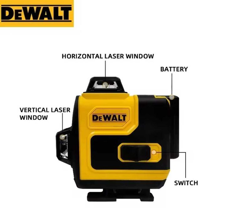 Aparat de nivelat laser cu 16 linii 360 de grade 4 D acumulator
