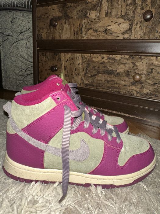 Sneakers Nike Dunk High din piele intoarsa originali, impecabili