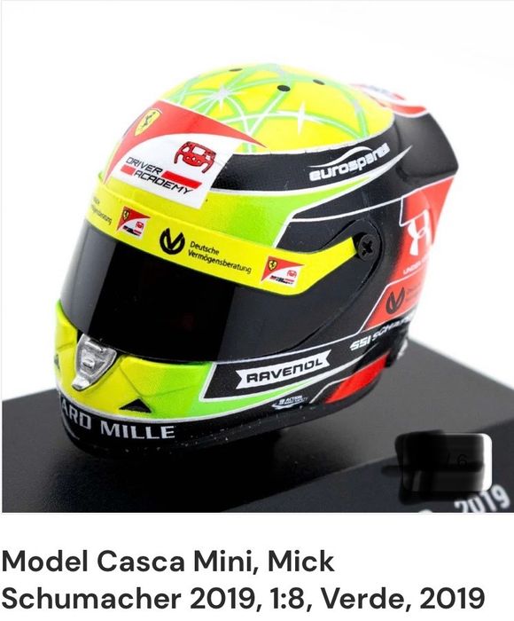 Cască moto mini MICK SCHUMACHER an 2019 scara 1:8