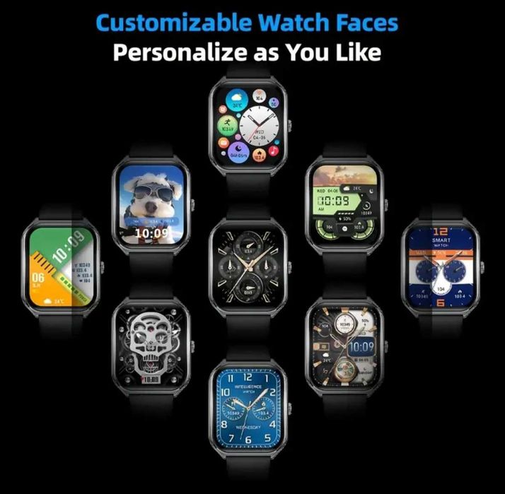 Ултра-тънък смарт часовник, AMOLED HD