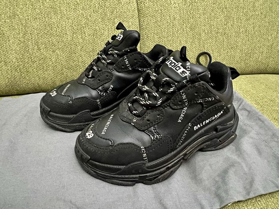 Balenciaga Triple S Kids Black-Marimea 29