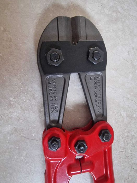 Cleste taietor bolturi, suruburi, cuie, nituri, 610mm, KNIPEX 7172610