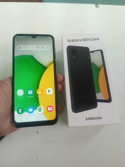 Продам смартфон Samsung A03 Core целый без трещин, все работает