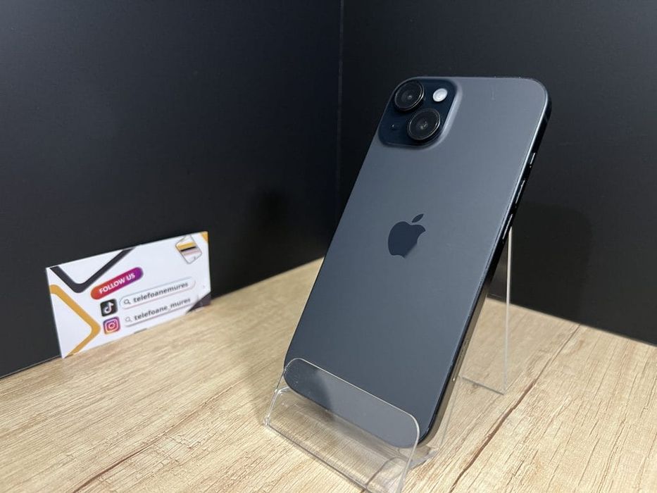 Iphone 15 128Gb Black Second-Hand Foarte Bun 3 ani garanție, Telefoane