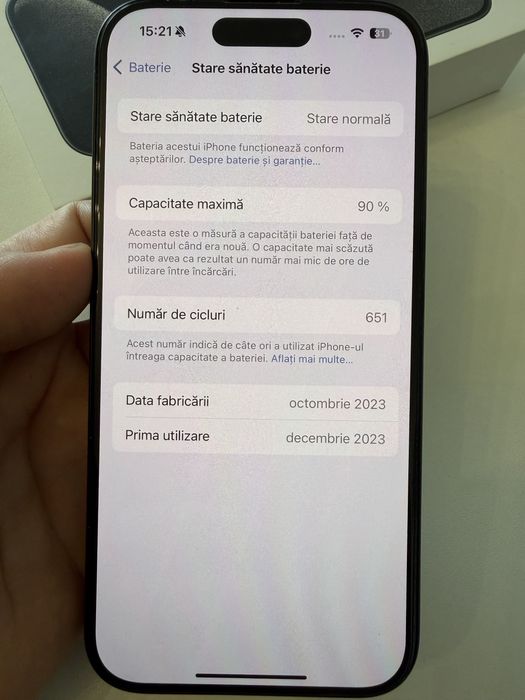 Iphon 15 Pro 128 GB full box